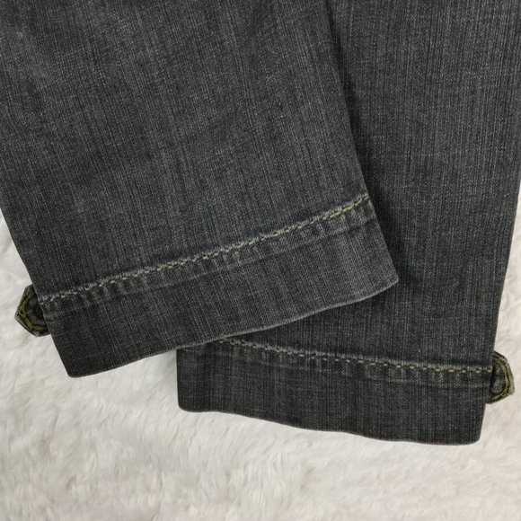 Cabi Womens Jeans Capri Wide Leg Blue Denim Dark Wash Low Rise 2 - Picture 5 of 13